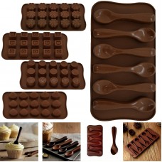 5 Design Silicone Chocolate Mould Fondant Cake Decorating Baking Tool