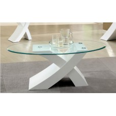 Modern Designer 8mm White Glass Coffee Table