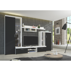 Living Wall Unit ASTI BL01 - BLACK + WHITE