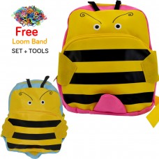 Kids Bumble Bee School Backpack Kids' Rucksack Bag With Free Loomabnd & Tools