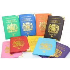 Uk And European Passport Holder Protector Cover Wallet Pu Leather United Kingdom