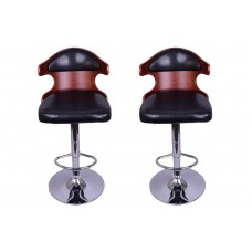 2x Welford Bar Stools Faux Leather Barstool Kitchen Pub Stool Breakfast Bar Chair